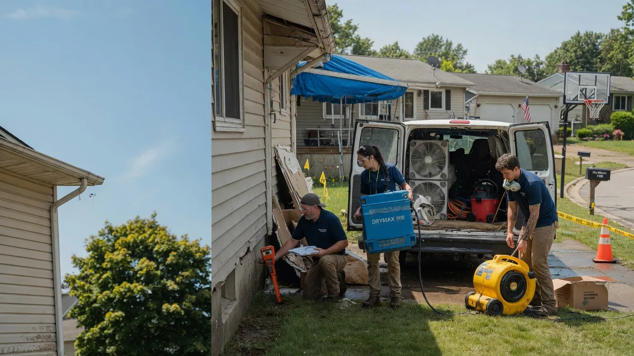 Ceiling Leak Cleanup in Boswell, IN near me